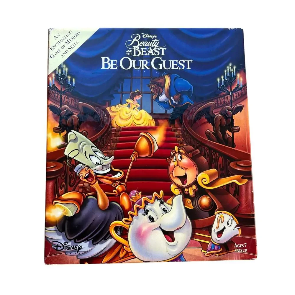 Disney Software Be Our Guest Floppy Disk Game Includes Poster As-Is